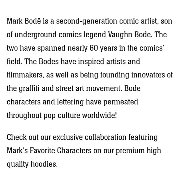 Mark Bode Cheech Stoned Rust Hoodie NWT Rare, Cartoon Artist - Picture 5 of 11